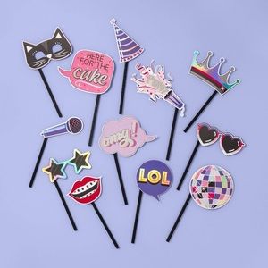 Cardstock Photo Selfie Prop with Sticks